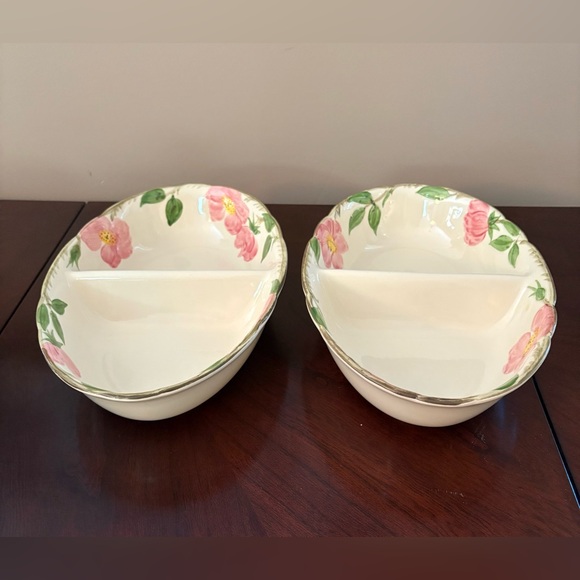 Franciscan Desert Rose - Oval Divided Serving Bowls (2) - Picture 5 of 11